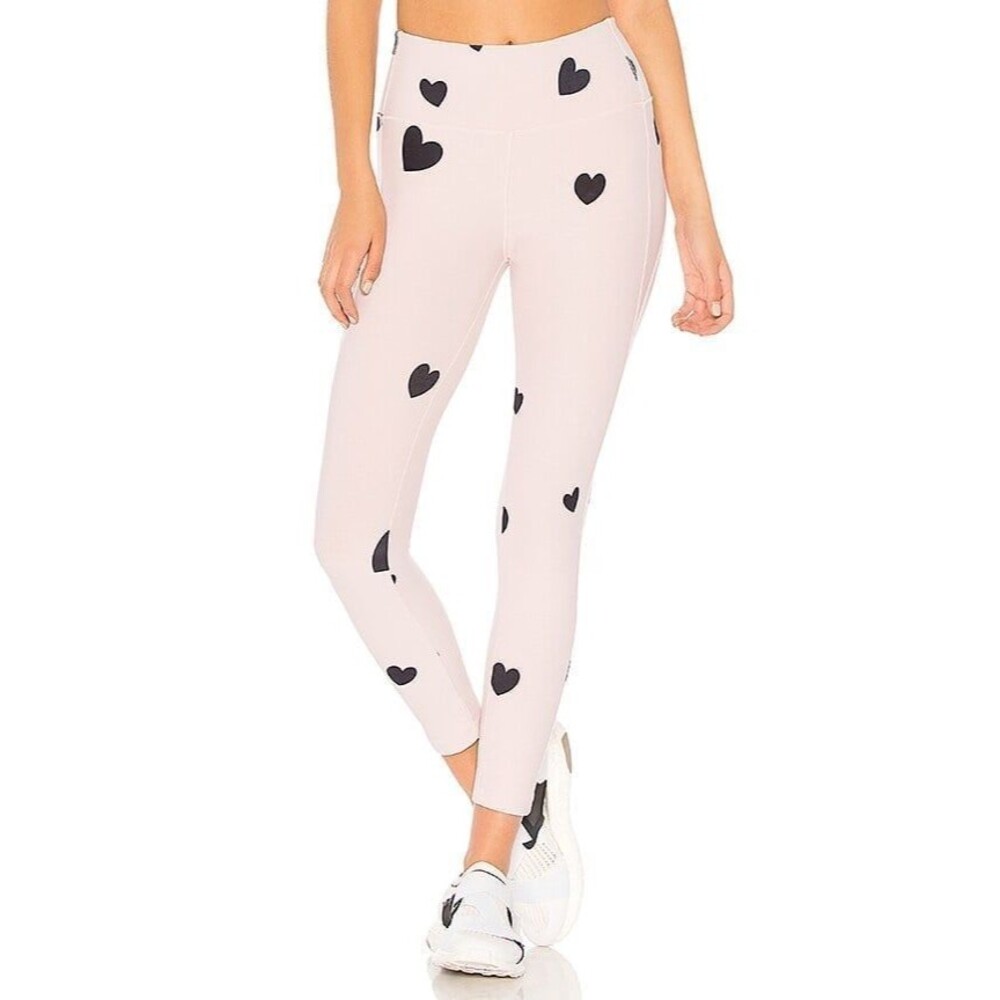 Monrow Scattered Hearts Legging in Dusty Rose